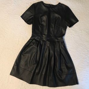 ASOS Black Leather Dress